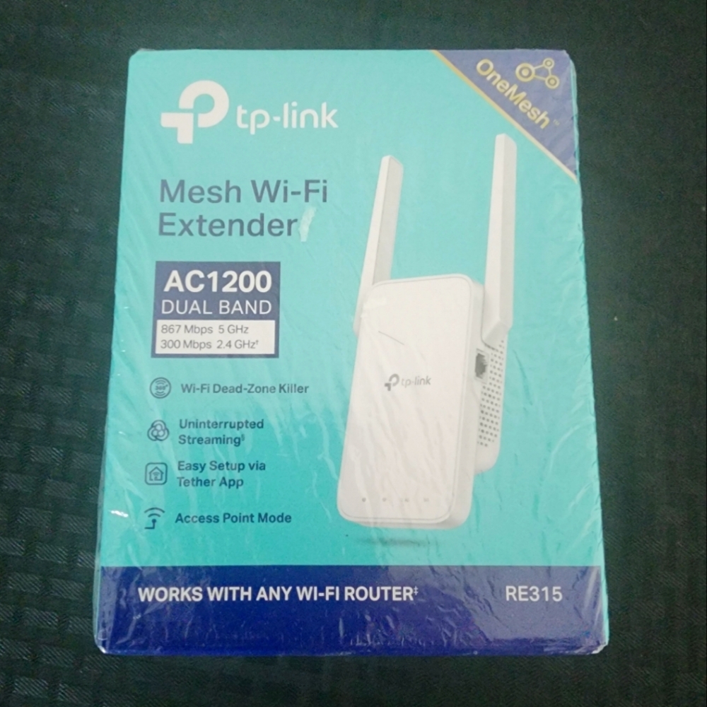 TP-Link White Mesh Wi-Fi Extender AC1200
